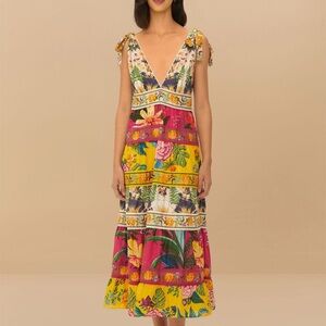 FARM Rio Multicolor Floral Maxi Dress